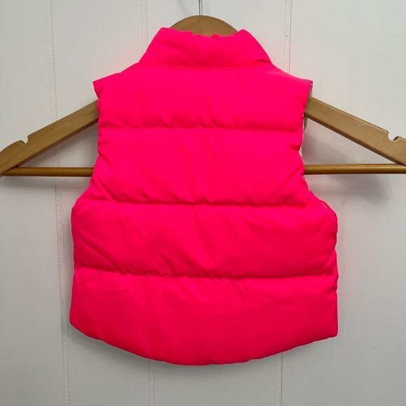 𝅺ralph Lauren Down Filled Vest - Reversible Whit/Pink size 9 months - Picture 6 of 7